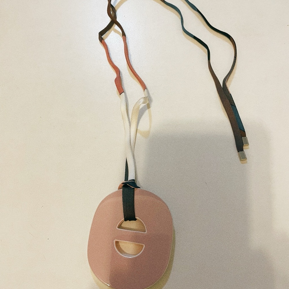Authentic Hermes Loop Pendant Necklace - Ceramic / Porcelain